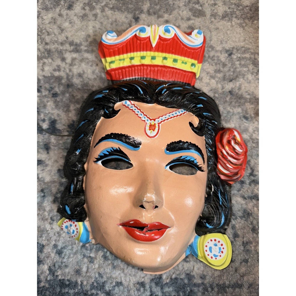 Vintage Halco Gypsy Girl Masquerade Costume Mask